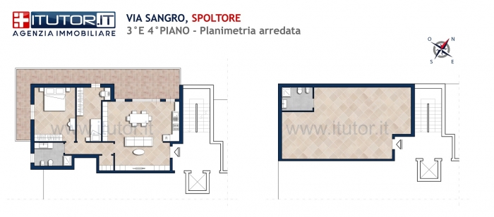 Appartamento con mansarda autonoma